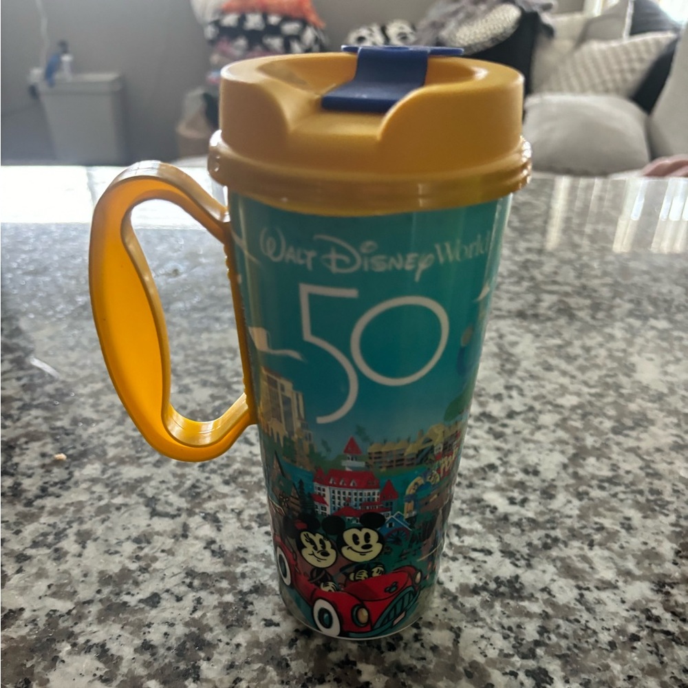 Disney Blue and Yellow Travel Mug
